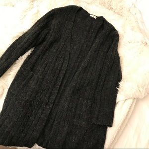 NOUL GREY KNIT CARDIGAN